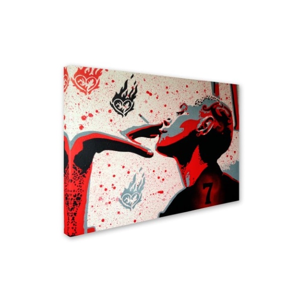 Abstract Graffiti 'Lucky Seven' Canvas Art,14x19